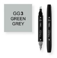 ShinHan Art 1113030-GG3 Green Grey 3 Marker; An advanced alcohol based ink formula that ensures rich color saturation and coverage with silky ink flow; The alcohol-based ink doesn't dissolve printed ink toner, allowing for odorless, vividly colored artwork on printed materials; The delivery of ink flow can be perfectly controlled to allow precision drawing; EAN 8809309661453 (SHINHANARTALVIN SHINHANART-ALVIN SHINHANARTALVIN SHINHANART-1113030-GG3 ALVIN1113030-GG3 ALVIN-1113030-GG3) 