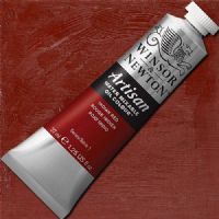 Winsor And Newton 1514317 Artisan Water Mixable Oil Color, 37 ml Tube, Indian Red; A single pigment color, Indian Red is a mid-range red color with strong tinting qualities; It is a highly stable, bold opaque pigment; Artisan Water Mixable Oil Color has been specifically developed to appear and work just like conventional oil color; UPC 094376896176 (WINSORANDNEWTON WINSOR AND NEWTON ALVIN INDIAN RED 1514317) 