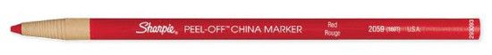 Sharpie 169T Red China Marking Pencil; Moisture resistant with non toxic odor-free pigments; They mark smoothly on any porous or non porous material including china, glass, plastics, and metal; The pull of a string unwinds the paper wrapping to sharpen in a flash; Packaged 12/box; UPC: 070735020741 (ALVIN169T ALVIN-169T SHARPIE169T SHARPIE-169T SHARPIEPENCIL ALVIN-PENCIL)