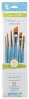 Princeton 3750SET122 Select Artiste, Mixed-Media Brushes For Acrylic, Oil, Watercolor Series 3750, 6 Piece Value Set 122; Princeton Select brush set 122; Brushes come in a variety of synthetic and natural hair; Mixed media artist brushes; Developed by artist Willow Wolfe; Set includes 6 brushes; Dimensions 11.00" x 2.75" x 1.00"; Weight 0.5 lbs;  UPC 757063387257 (PRINCETON ALVIN 3750SET122 BRUSH) 