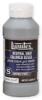 Liquitex 5320599 Colored Gesso Neutral Gray; Establishes a color ground while providing all the attributes of traditional acrylic gesso; Gives opaque coverage; UPC: 094376924008 (ALVIN5320599 ALVIN-5320599 LIQUITEX5320599 LIQUITEX-5320599 ALVIN-GEL 5320599-GEL) 