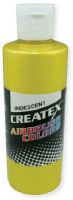 Createx 5503-02 Airbrush Paint 2oz Iridescent Yellow, Made with light fast pigments and durable resins; Works on fabric, wood, leather, canvas, plastics, aluminum, metals, ceramics, poster board, brick, plaster, latex, glass, and more; Colors are water based; Non toxic; UPC 717893255034 (CREATEXALVIN CREATEX-ALVIN CREATEX5503-02 ALVIN5503-02 ALVINAIRBRUSHPAINT ALVIN-AIRBRUSHPAINT) 