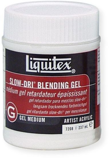 Liquitex 7208 Blending Gel Medium 8oz; A unique, heavy body formulation for superior surface blending with acrylic paints; Extends drying time up to 40% for superior surface blending with acrylic paints; UPC: 094376931488 (ALVIN7208 ALVIN-7208 LIQUITEX7208 LIQUITEX-7208 ALVIN-GEL 7208-GEL)