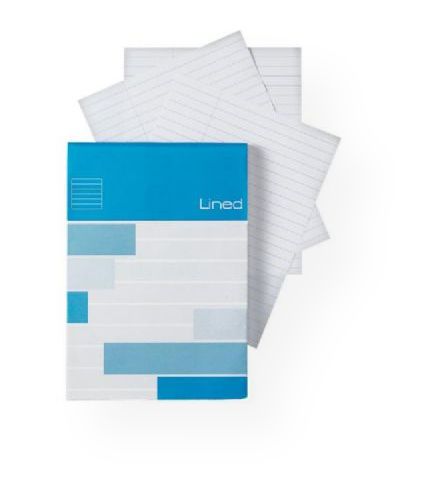 Alvin ALL16 Saray Lined Pad 5.8 x 8.3; White Color; Perfect for home, work, or on the go, these multi purpose note pads are designed for convenience; High grade vellum 20 lb basis weight; Perforated for easy removal; Category Memo Pads; Type Line; Quantity 80 sheet pads; Size 5.8