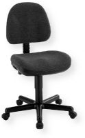 Alvin CH444-40 Office Task Chair, Black; Pneumatic Height Control from 24" to 29"; Height and Depth Adjustable Backrest; Dual Wheel Casters; Steel Reinforced Nylon Base; Heavy-Duty Spring Tension Angle Control; UPC 088354121022 (ALVINCH44440 ALVIN-CH44440 ALVIN-CH444-40 CH44440 CH444-40) 