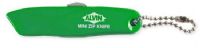 Alvin CUK-11 Mini Zip Utility Knife; This handy keychain utility knife measures 3" long; Blade extends with thumb pressure and retracts automatically; Blue, lightweight, all plastic body; UPC: 088354809340 (ALVINCUK-11 ALVIN- CUK-11 ALVINALVIN ALVIN-ALVIN ALVINMINIZIP ALVIN-MINIZIP) 