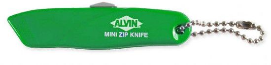 Alvin CUK-11 Mini Zip Utility Knife; This handy keychain utility knife measures 3