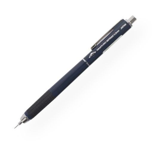 Alvin DR03 Draf-Tec Retrac Mechanical Pencil .3mm; High-quality mechanical pencils that feature a unique retractable point system; Other features include push button lead advance, plastic barrel with rubberized non-slip finger grip, and a 4mm long stainless steel lead sleeve that supports the lead and provides drawing accuracy even with thick straightedges; Built-in eraser under cap; Supplied with HB Degree lead; UPC 088354267409 (ALVINDR03 ALVIN-DR03 DRAF-TEC-RETRAC-DR03 DRAFTING ENGINEERING)