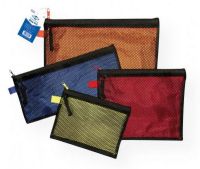 Alvin EB4 4-Piece Everything Bag Set; Each bag has a see-through mesh front with a private zippered inside pouch; Set of four bags, large/13" x 10", elongated/12.5" x 4.75", medium/10" x 8.25", and small/8" x 6"; Shipping Weight 0.3 lb; Shipping Dimensions 13.00 x 10.00 x 0.5 in; UPC 088354803102 (ALVINEB4 ALVIN-EB4 BAG ORGANIZER) 