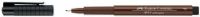 Faber-Castell FC167275 Artist Pen Sepia Fine; Suitable for sketches, studies, and ink drawings, the PITT artist pen has a long life and is easy to use;  The drawing ink is extremely fade resistant and waterproof; UPC: 400540167275 (FABER-CASTELLFC167275 FABER-CASTELL-FC167275 ALVINFABERCASTELL ALVIN-FABER-CASTELL ALVIN-PEN ALVINPEN) 