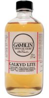 Gamblin G02008 Galkyd Lite Resin Medium 8oz; Medium viscosity and fast dry; Similar to Galkyd except that it has a lower viscosity and will leave brush strokes in thicker layers; Thins with mineral spirits; Dimensions 2.25" x 2.25" x 5.5"; Weight 0.6 lbs; UPC 729911020081 (GAMBLIN G02008 GALKYD LITE ALVIN) 