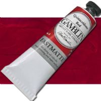 Gamblin G1590 Artists' Grade, Oil Color 37ml Quinacridone Red; Alkyd oil colors with luscious working properties; No adulterants are used so each color retains the unique characteristics of the pigments, including tinting strength, transparency, and texture; FastMatte colors give painters a palette of oil colors that dry to a beautiful matte surface in 18 hours; UPC 729911115909 (GAMBLIN G1590 PAINT ALVIN OIL QUINACRIDONE RED) 