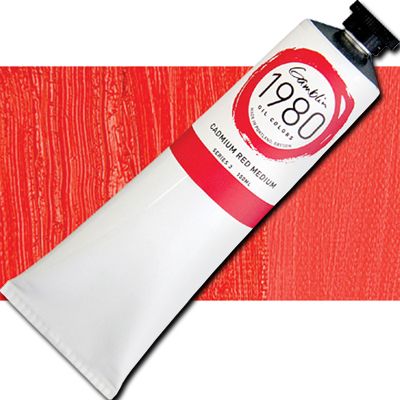 Gamblin G6150 Grade Oil Color, 150ml Jumbo Tube, Cadmium Red Medium; Gamblin Artist's Oil Colors are crafted by hand with the well-being of artists, their work, and the environment in mind; The range of colors includes both historically accurate paints and modern, synthetically derived hues; For everything from traditional realism to contemporary abstraction, you'll find your ideal colors within the Gamblin line; UPC 729911161500 (GAMBLIN ALVIN G6150 PAINT OIL CADMIUM RED MEDIUM)