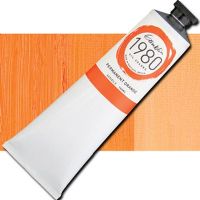 Gamblin G6505 Grade Oil Color, 150ml Jumbo Tube, Permanent Orange; Gamblin Artist's Oil Colors are crafted by hand with the well-being of artists, their work, and the environment in mind; The range of colors includes both historically accurate paints and modern, synthetically derived hues; For everything from traditional realism to contemporary abstraction, you'll find your ideal colors within the Gamblin line; UPC 729911165058 (GAMBLIN ALVIN G6505 PAINT OIL PERMANENT ORANGE) 