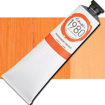 Gamblin G6505 Grade Oil Color, 150ml Jumbo Tube, Permanent Orange; Gamblin Artist's Oil Colors are crafted by hand with the well-being of artists, their work, and the environment in mind; The range of colors includes both historically accurate paints and modern, synthetically derived hues; For everything from traditional realism to contemporary abstraction, you'll find your ideal colors within the Gamblin line; UPC 729911165058 (GAMBLIN ALVIN G6505 PAINT OIL PERMANENT ORANGE)