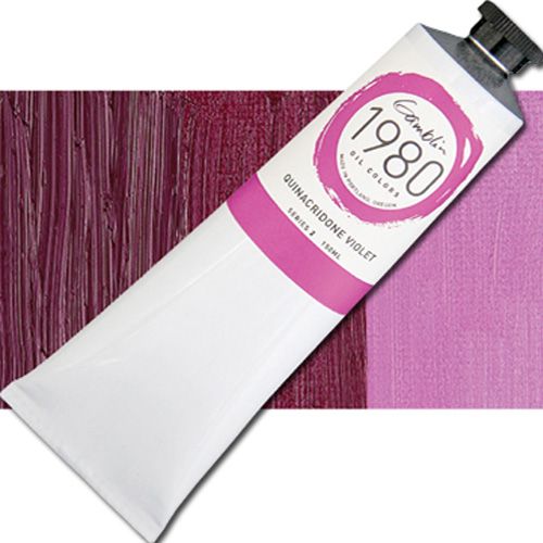 Gamblin G6595 Grade Oil Color, 150ml Jumbo Tube, Quinacridone Violet; Gamblin Artist's Oil Colors are crafted by hand with the well-being of artists, their work, and the environment in mind; The range of colors includes both historically accurate paints and modern, synthetically derived hues; For everything from traditional realism to contemporary abstraction, you'll find your ideal colors within the Gamblin line; UPC 729911165959 (GAMBLIN ALVIN G6595 PAINT OIL QUINACRIDONE VIOLET)