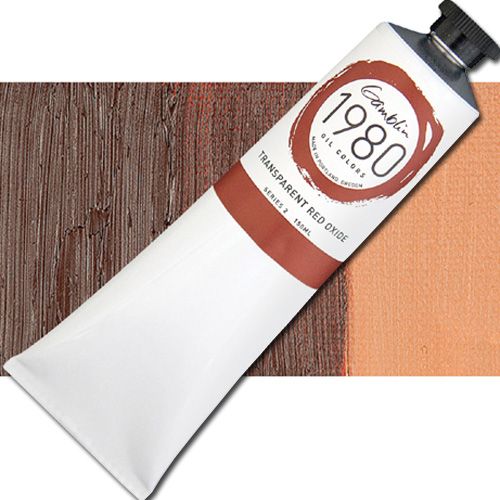 Gamblin G6678 Grade Oil Color, 150ml Jumbo Tube, Transparent Red Oxide; Gamblin Artist's Oil Colors are crafted by hand with the well-being of artists, their work, and the environment in mind; The range of colors includes both historically accurate paints and modern, synthetically derived hues; For everything from traditional realism to contemporary abstraction, you'll find your ideal colors within the Gamblin line; UPC 729911166789 (GAMBLIN ALVIN G6678 PAINT OIL TRANSPARENT RED OXIDE)