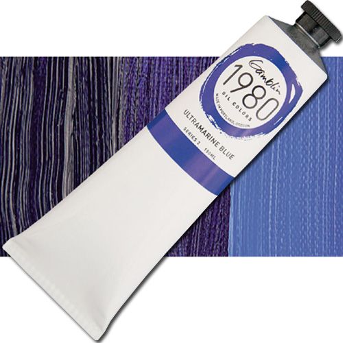 Gamblin G6700 Grade Oil Color, 150ml Jumbo Tube, Ultramarine Blue; Gamblin Artist's Oil Colors are crafted by hand with the well-being of artists, their work, and the environment in mind; The range of colors includes both historically accurate paints and modern, synthetically derived hues; For everything from traditional realism to contemporary abstraction, you'll find your ideal colors within the Gamblin line; UPC 729911167007 (GAMBLIN ALVIN G6700 PAINT OIL ULTRAMARINE BLUE)