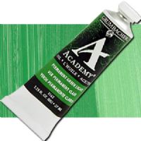 Grumbacher Academy GBT162B Oil Paint, 37 ml, Permanent Green Light; Quality oil paint produced in the tradition of the old masters; The wide range of rich, vibrant colors has been popular with artists for generations; 37ml tube; Transparency rating: T=transparent; Dimensions 3.25" x 1.25" x 4.00"; Weight 0.5 lbs; UPC 014173353894 (GRUMBACHER ACADEMY GBT162B OIL PERMANENT GREEN LIGHT) 