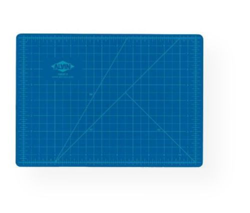 Alvin HM0812 Blue/Gray Self-Healing Hobby Mat 8.5 x 12 Series HM; Blue Color; Quality self healing and reversible cutting mats; Fully numbered and gridded on both sides 0.5