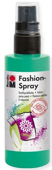 Marabu M17199050158 Fashion Spray Apple 100ml; Water based fabric spray paint, odorless and light fast, brilliant colors, soft to the touch; For light colored fabric with up to 20% man made fibers; After fixing washable up to 40 C; Ideal for free hand spraying, stenciling and many other techniques; EAN: 4007751659620 (MARABUM17199050158 MARABU-M17199050158 ALVINMARABU ALVIN-MARABU ALVIN-M17199050158 ALVINM17199050158) 
