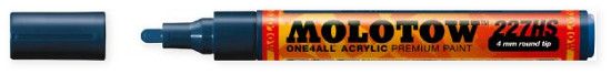 MOLOTOW M227219 4mm Round Tip Acrylic Pump Marker Petrol; Premium, versatile acrylic based hybrid paint markers that work on almost any surface for all techniques; All markers have refillable tanks with mixing balls; Secure caps click closed to avoid drying out and to protect exchangeable tips; EAN 4250397600758 (MOLOTOWM227219 MOLOTOW-M227219 ALVIN-MOLOTOWM227219 ALVINMOLOTOW-M227219 ALVIN