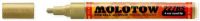 MOLOTOW M227306 4mm Round Tip Acrylic Pump Marker Metallic Gold; Premium, versatile acrylic based hybrid paint markers that work on almost any surface for all techniques; All markers have refillable tanks with mixing balls; Secure caps click closed to avoid drying out and to protect exchangeable tips; EAN 4250397606552 (MOLOTOWM227306 MOLOTOW-M227306 ALVIN-MOLOTOWM227306 ALVINMOLOTOW-M22730 