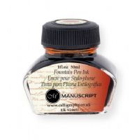 Manuscript MC0201SP Calligraphy Ink Sepia, Non waterproof ink; Suitable for fountain pen and dip pens; UPC 762491020133 (MANUSCRIPT-ALVIN ALVINMANUSCRIPT ALVINMC0201SP ALVIN-MC0201SP ALVININK ALVINCALLIGRAPHYINK) 