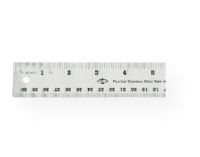 Alvin R590-15 Flexible Stainless Steel Ruler 15"; Made of finest quality stainless steel with non skid cork backing that will not slip on glass or polished surfaces; Flexible enough to permit measuring curved surfaces; Raised edges eliminate ink blots and smearing; Graduated in 16ths, 32nds, and metric; Type General Purpose; Shipping Dimensions 16.50 x 2.00 x 0.10 inches; Shipping Weight 0.13 lb; UPC 088354161257 (ALVINR59015 ALVIN-R590-15 R590-15 R590/15 MEASURING OFFICE)  