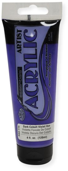 Royal & Langnickel RAA-115 Acrylic Paint 4oz Dark Cobalt Violet; Quality paint developed for students and artists looking for performance at a value price; The paint has a thick creamy consistency; The colors are intense and remain bright, permanent and flexible when dry; UPC: 090672304452 (ALVINROYAL&LANGNICKEL ALVIN-ROYAL&LANGNICKEL ALVINRAA-115 ALVIN-RAA-115 ALVINACRYLICPAINT ALVIN-ACRYLICPAINT)
