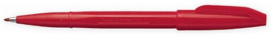 Pentel S520-B Sign Pens, Red; The original fiber tipped pen writes bold, expressive, lines with vivid water based ink; Perfect for general writing, drawing, and adding character to any signature; Non refillable; UPC: 072512100011 (ALVINS520-B ALVIN-S520-B ALVINPENTEL ALVIN-PENTEL ALVIN-PEN ALVINPEN)