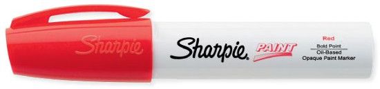 Sharpie SN35565 Oil Paint Marker Bold Red; Permanent, oil based opaque paint markers mark on light and dark surfaces; Use on virtually any surface, metal, pottery, wood, rubber, glass, plastic, stone, and more; Quick drying, and resistant to water, fading, and abrasion; Xylene free; UPC: 071641355651 (SHARPIESN35565 SHARPIE-SN35565 SHARPIEALVIN SHARPIE-ALVIN ALVINSN35565 ALVINSN35565)