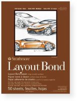Strathmore ST411-11 11" x 14" Glue Bound Layout Bond Pad, White/Ivory; This layout paper is ideal for rough drawing or finished comps; Suitable for pencil, pen, and marker; 50 sheet pads with flip over covers; 16 lb. Acid-free; Size 11" x 14"; UPC 12017631115 (STRATHMOREST411-11 STRATHMORE-ST411-11 ALVIN-ST411-11 ALVIN-ST411-11 ALVIN-STRATHMORE ALVIN-STRATHMORE) 