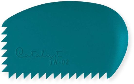 Princeton W-02 Wedge Shape 2; Crafted from flexible silicone for expressive application; Wedges are shaped to fit comfortably in the hand for direct interaction with work; Designed for heavy-body acrylics and mediums, but can also work with oils, acrylics, water miscible oils, plaster, clay, and even frosting; UPC: 757063653215 (ALVINPRINCETON ALVIN-PRINCETON ALVINW-02 ALVIN-W-02 ALVINWEDGESHAPE ALVIN-WEDGESHAPE)