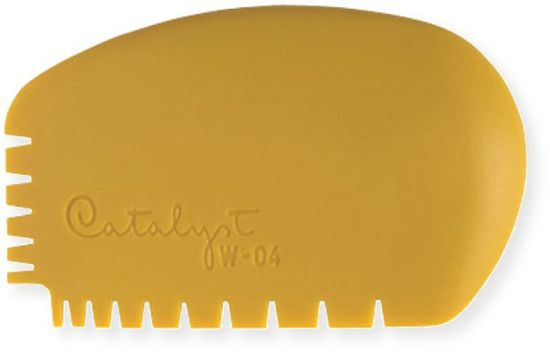 Princeton W-04 Wedge Shape 4; Crafted from flexible silicone for expressive application; Wedges are shaped to fit comfortably in the hand for direct interaction with work; Designed for heavy-body acrylics and mediums, but can also work with oils, acrylics, water miscible oils, plaster, clay, and even frosting; UPC: 757063653239 (ALVINPRINCETON ALVIN-PRINCETON ALVINW-04 ALVIN-W-04 ALVINWEDGESHAPE ALVIN-WEDGESHAPE)