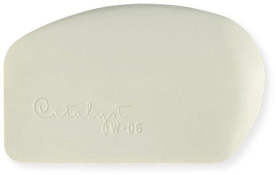 Princeton W-06 Wedge Shape 6; Crafted from flexible silicone for expressive application; Wedges are shaped to fit comfortably in the hand for direct interaction with work; Designed for heavy-body acrylics and mediums, but can also work with oils, acrylics, water miscible oils, plaster, clay, and even frosting; UPC: 757063653253 (ALVINPRINCETON ALVIN-PRINCETON ALVINW-06 ALVIN-W-06 ALVINWEDGESHAPE ALVIN-WEDGESHAPE)