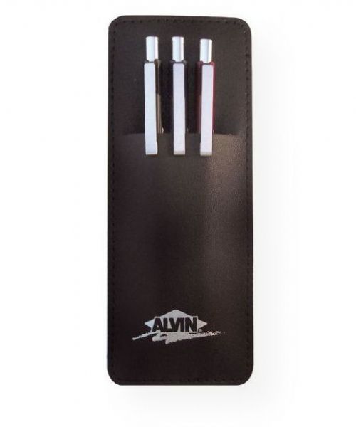 Alvin XA357C Draft-Line Mechanical Pencil Set; Economical yet durable, these pencils feature a cushion point for comfortable writing control and minimal lead breakage; Ideal for both drafting and general writing; The 4mm long stainless steel lead sleeve supports the lead and provides drawing accuracy even with thick straightedges; Built-in eraser under cap; Contains 1 each .3, .5, .7mm; Shipping Weight 0.23 lb; UPC 088354255253 (ALVINXA357C ALVIN-XA357C DRAFT-LINE-XA357C PENCIL DRAWING)