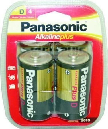 Panasonic AM-1PA/4B Size D Alkaline Plus Batteries (4-pack), Alkaline Plus batteries provide long-lasting performance in everyday devices such as portable CD players, shavers, radios, smoke alarms and pagers, giving you a dependable solution for the products you rely on, UPC 073096300538 (AM1PA4B AM-1PA-4B AM-1PA4B AM1PA/4B AM-1PA 4B)