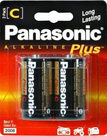 Panasonic AM-2PA/2B Size C Alkaline Plus Batteries (2-pack), Alkaline Plus batteries provide long-lasting performance in everyday devices such as portable CD players, shavers, radios, smoke alarms and pagers, giving you a dependable solution for the products you rely on, UPC 073096300026 (AM2PA2B AM-2PA-2B AM-2PA2B AM2PA/2B AM-2PA 2B)