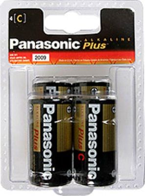 Panasonic AM-2PA/4B Size C Alkaline Plus Batteries (4-pack), Alkaline Plus batteries provide long-lasting performance in everyday devices such as portable CD players, shavers, radios, smoke alarms and pagers, giving you a dependable solution for the products you rely on, UPC 073096300545 (AM2PA4B AM-2PA-4B AM-2PA4B AM2PA/4B AM-2PA 4B)