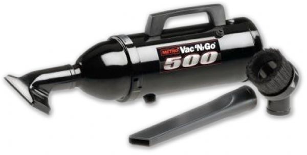 Metrovac 106-106029 Model AM-4B Vac 'N' Go High-Performance Handheld Vacuum With Attachments; Photo for Illustration Only; The Vac N Go 12 Volt Hand Vac plugs into the cigarette lighter or 12 volt outlet in your vehicle; It's the ultimate in convenience for anyone living in an apartment or condo; Clean up crumbs and small messes quickly with this ultralight-weight vacuum with a 1/2 horsepower motor; UPC 031275106029 (METROVACAM4B METROVAC AM4B AM 4B AM-4B 106-106029)