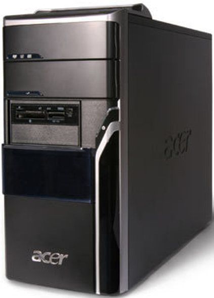 Acer AM5100-EF9500A Aspire M5100-EF9500A-Micro Tower, AMD Phenom X4 9500 / 2.2 GHz Processor Type, L3 cache Memory Type, AMD 690G Chipset Type, 3 GB Installed RAM Size, DDR II SDRAM Technology, DIMM 240-pin Form Factor, Integrated 1 x Serial ATA - Storage Controller, 1 x 500 GB - standard - Serial ATA-150 - 7200 rpm Hard Drive, DVDRW / DVD-RAM Optical Storage, Mouse, keyboard Input Device, USB Keyboard and Mouse Interface (AM5100 EF9500A AM5100EF9500A M5100EF9500A M5100 EF9500A)