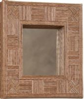 Linon AMIT-MIR807RECT-1 Mosaic Cocostick Rectangle Mirror; Handcrafted from natural fibers, is a work of art; Measuring 25.5"x29.5" this piece is perfect hanging alone or in a group; Simple, versatile design easily complements a variety of décor colors and styles; Mirror Size 16.5" x 20.5"; Frame width 4.75"; Dimensions 25.5"w x 2.75"d x 29.5"h; UPC 753793812670 (AMITMIR807RECT1 AMITMIR807RECT-1 AMIT-MIR807RECT1) 