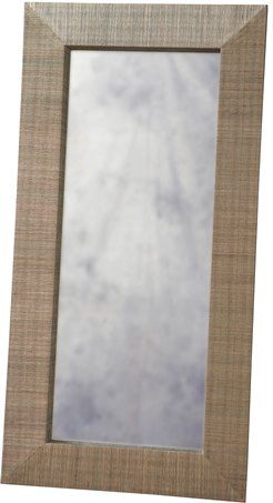 Linon AMIT-MIR9303XXL-1 Mendong Leaner Mirror; Handcrafted from natural fibers, is a work of art; Measuring 36