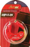 Audiopipe AMP-Y-F-2M Oxygen Free Standard "Y" RCA Audio Cable Cord, Female to 2 Males Audio Cable (AMPYF2M AMPY-F2M AMP-YF-2M AMP-Y-F2M AMPY-F-2M Audio Pipe) 