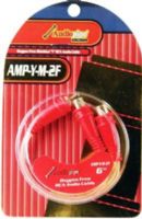 Audiopipe AMP-Y-M-2F Oxygen Free High Heat Resistant RCA Cables for Amplifiers, 24 Kt. Gold-plated RCA Connectors, Excellent Noise Rejection, Clear Flexible Jacket (AMPYM2F AMPY-M2F AMPY-M-2F AMP-Y-M2F AMP-YM-2F Audio Pipe) 