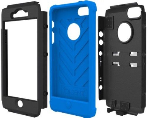 Trident AMS-IPH5-BLU Kraken AMS Case, Blue For use with Apple iPhone 5; Includes a tough exoskeleton, featuring hardened polycarbonate, providing a stylish and rugged surface for maximum protection; Impact-resistant silicone corners of the case protect your device from accidents; UPC 848891002488 (AMSIPH5BLU AMSIPH5-BLU AMS-IPH5BLU AMS-IPH5)