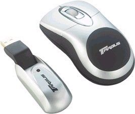 Targus AMW05US Wireless Optical Mouse, Black/Silver, Rechargeable, Wireless freedom RF wireless technology provides a clean, uncluttered workspace free from cables, Dual-purpose design Large enough for comfortable desktop use, yet small enough for mobile use, UPC 092636215545, Alternative to PAWM10U (AMW 05US AMW-05US AMW05)