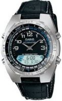 Casio AMW700B-1AV Gray Pathfinder Watch featuring a Cloth Band and Fishing Timer, 100 meter water resistant, LED light with afterglow, Dual time, Countdown timer (AMW700B   1AV        AMW700B1AV) 
