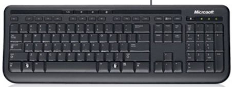 Microsoft ANB-00001 Wired Keyboard 600, Media Center, Quiet-touch Keys, Calculator Hot Key, Spill-Resistant Design, Windows Start Button, Plug and Play, Device Stage, UPC 882224741590 (ANB00001 ANB 00001)